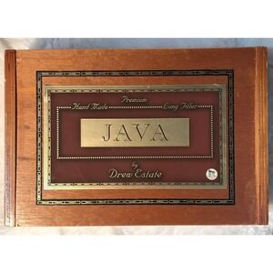 JAVA Robusto Latte Premium By Drew State EMPTY Box, Nicaragua